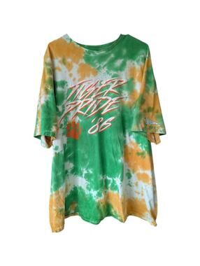 Stranger Things Shirt 3X Hawkins High School Tiger Pride Tie Dye Tee 27x31 Boxy